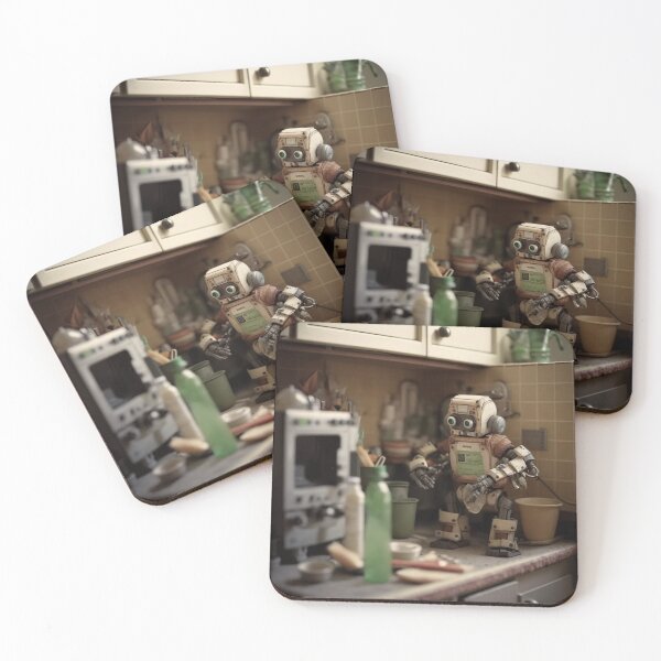 Item preview, Robot at work in the kitchen designed and sold by Steve-Craig.