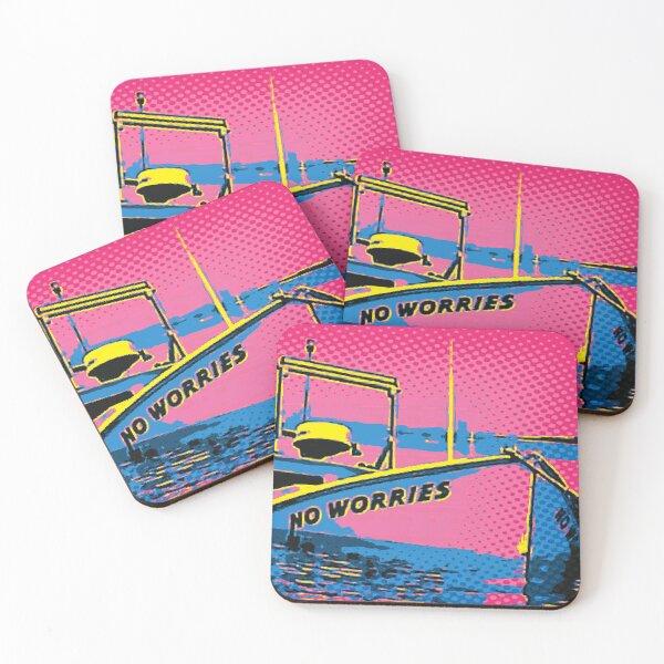 Item preview, No Worries Pop Art Commercial Fishing Boat Sunken Inspiration Art designed and sold by Pirate Foto.