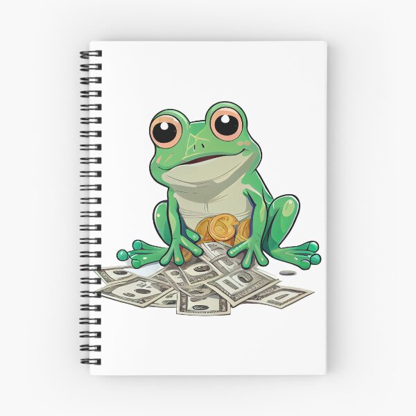 Item preview, frog counting money designed and sold by alnamla.