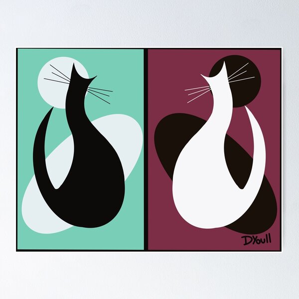 Item preview, Gatos de bloque retro designed and sold by Debbie Youll.