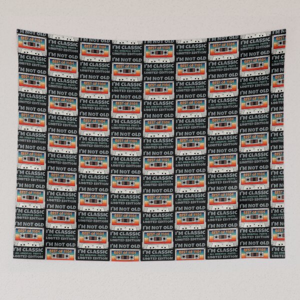Item preview, VINTAGE BEST OF 1984 ALL ORIGINAL PARTS LIMITED EDITION RETRO FUNNY DISTRESSED CASSETTE BIRTHDAY GIFT designed and sold by Kipcio.