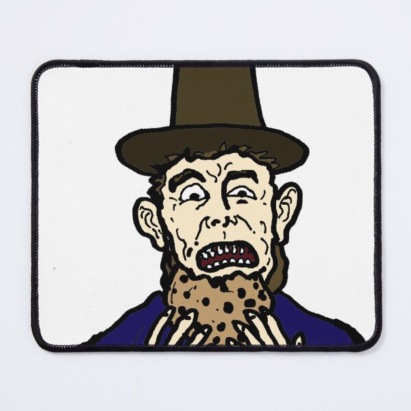 Item preview, Abraham Lincoln, frantically eating a chocolate chip cookie designed and sold by reformedfruit.