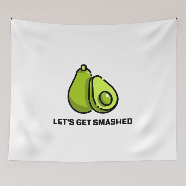 Item preview, lets get smashed avocado funny avocado food lover breakfast meme vegan  designed and sold by STELATO.