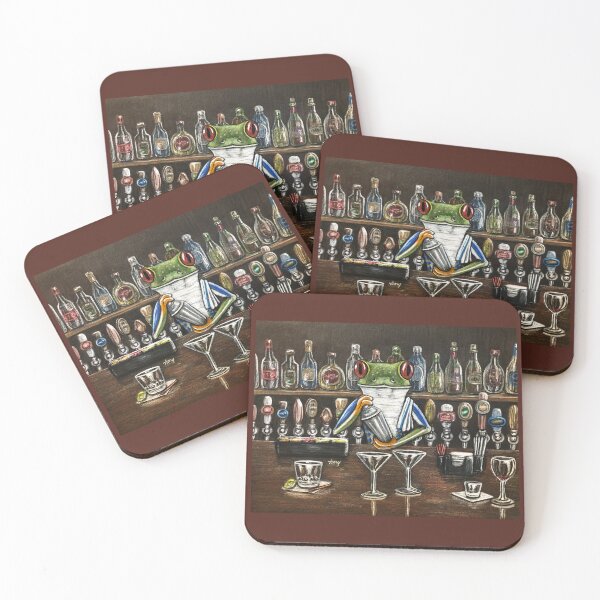Item preview, "Frog Bar" - Frog Bartender designed and sold by GardenPartyArt.