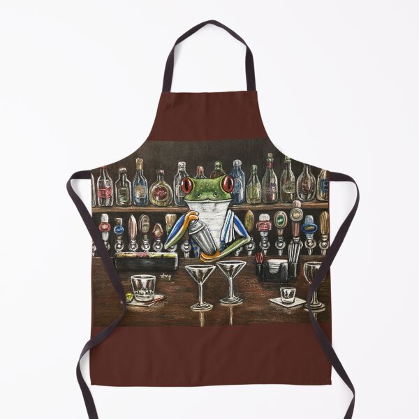 Item preview, "Frog Bar" - Frog Bartender designed and sold by GardenPartyArt.