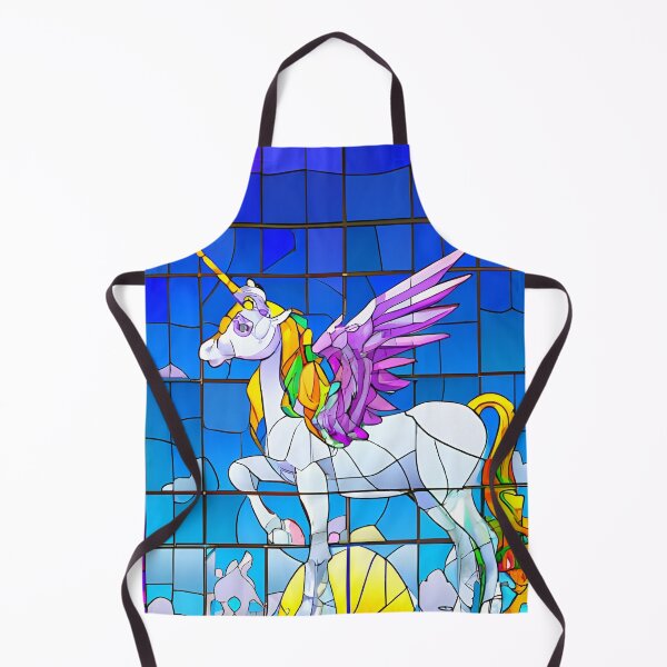 Item preview, Winged Unicorn in Stained Glass designed and sold by AuroraSpringer.
