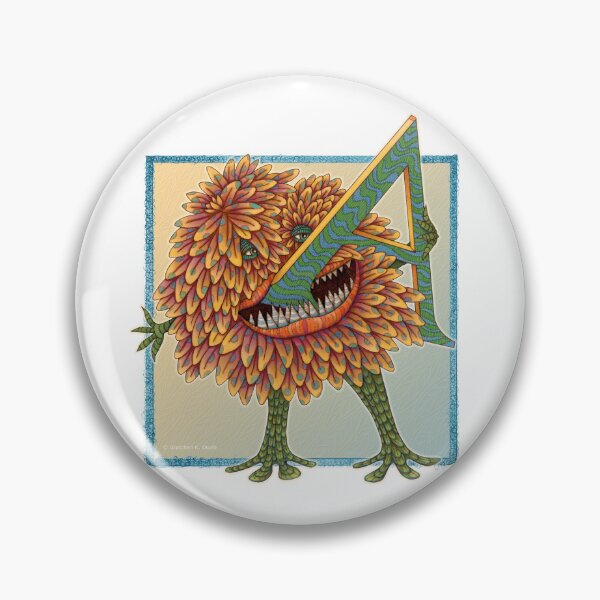 Item preview, Letter A - Alphabet - Monster - Guardian and Protector designed and sold by Gretchen Deahl.