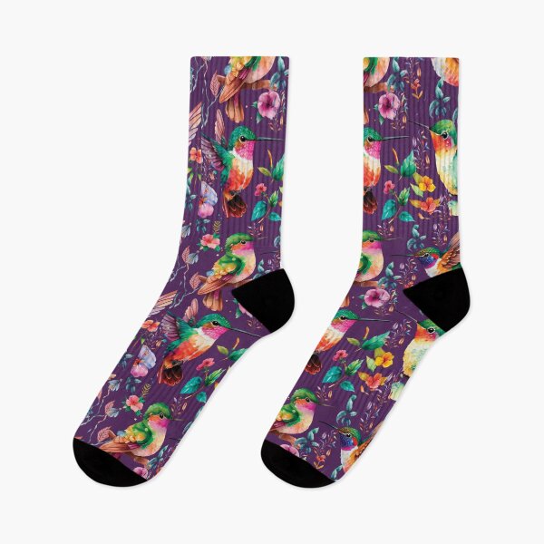 Item preview, HUMMINGBIRD ON DARK PURPLE designed and sold by ORIGENcreate.