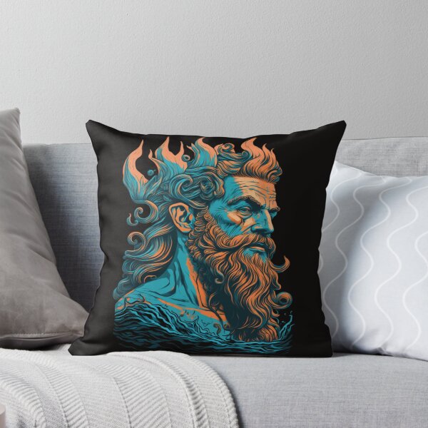 Item preview, Greek god Poseidon illustration designed and sold by Philip-p22.