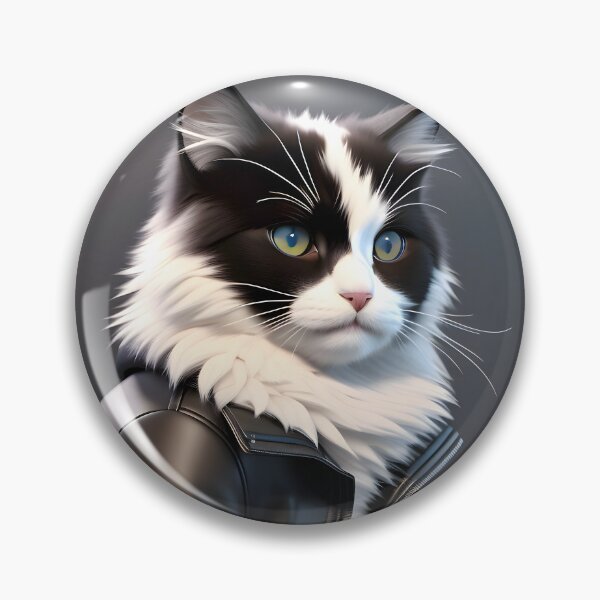 Item preview, Cat in Leather Jacket - Modern Digital Art designed and sold by Ai-michiart.