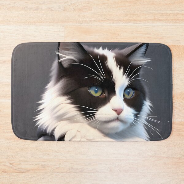 Item preview, Cat in Leather Jacket - Modern Digital Art designed and sold by Ai-michiart.