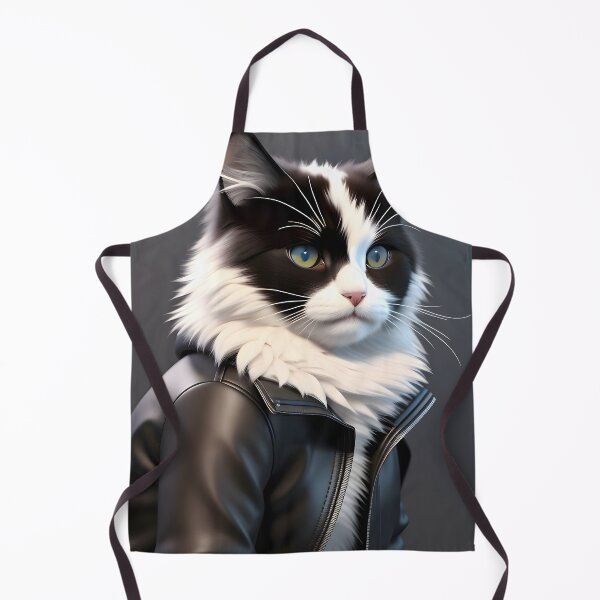 Item preview, Cat in Leather Jacket - Modern Digital Art designed and sold by Ai-michiart.
