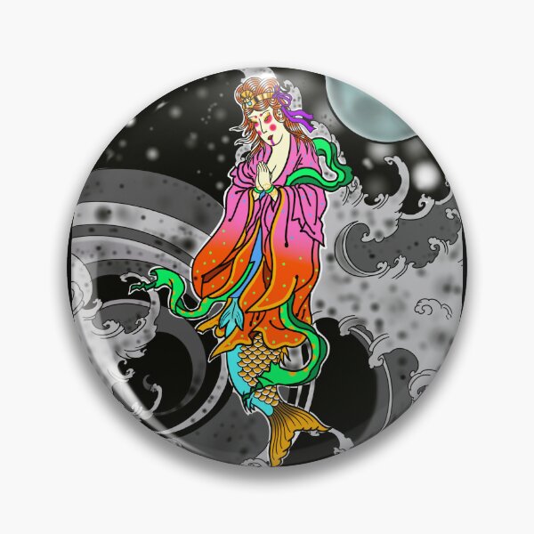 Item preview, Japanese Mermaid at Night designed and sold by Barkainian.