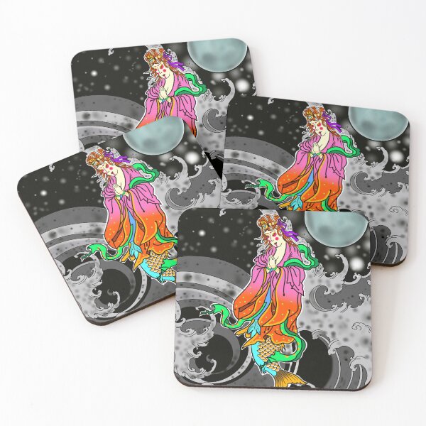 Item preview, Japanese Mermaid at Night designed and sold by Barkainian.