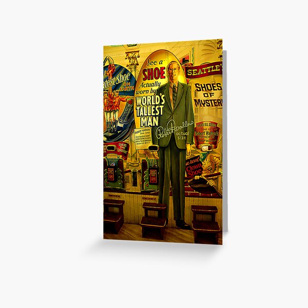 Worlds tallest man - Robert Wadlow Greeting Card
