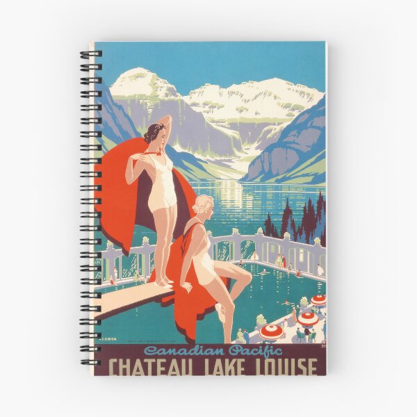 Item preview, Vintage Travel Poster - Chateau Lake Louise, 1938. designed and sold by Gin  Neko.