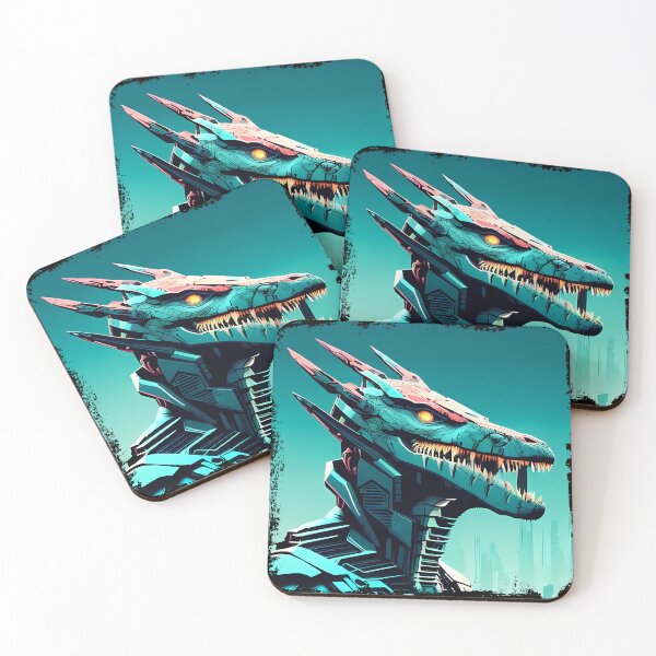 Item preview, Sobek Egyptian Crocodile God Cyberpunk Sticker Design: Merge Ancient Mythology with Futuristic Tech! designed and sold by Mytho Merch.