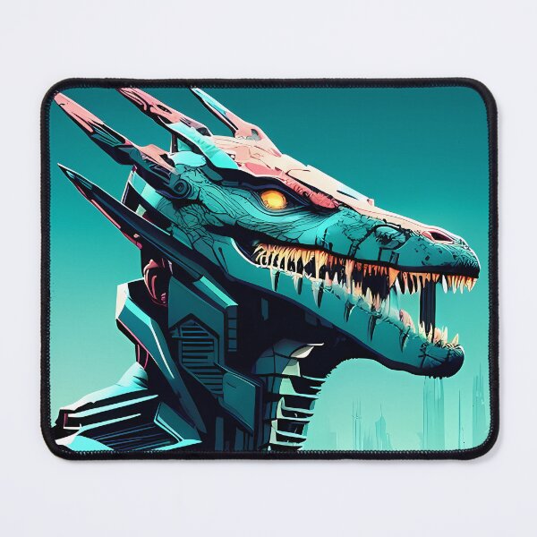 Item preview, Sobek Egyptian Crocodile God Cyberpunk Sticker Design: Merge Ancient Mythology with Futuristic Tech! designed and sold by Mytho Merch.