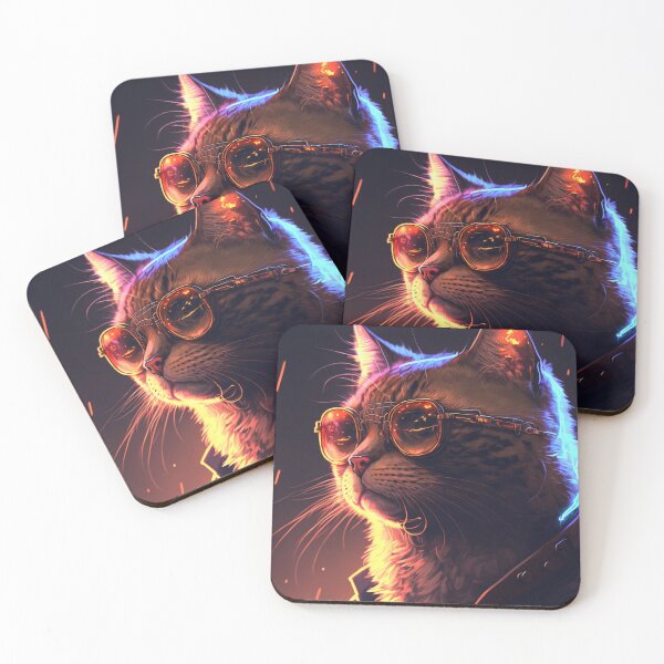 Item preview, cool singer cat designed and sold by bendo9art.