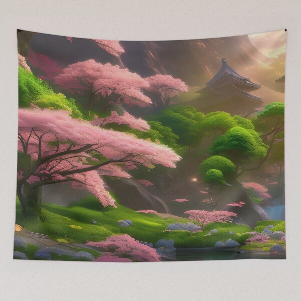 Item preview, Japanese Garden Zen Digital Art designed and sold by KaelumH.