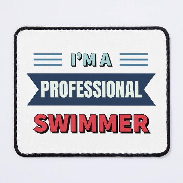 Item preview, "I'm a Professional Swimmer" Design | Sporty Apparel designed and sold by SimpliText.