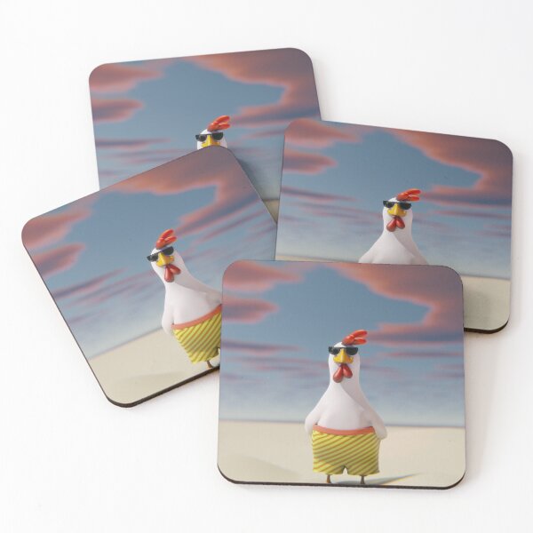 Item preview, Beach Chicken 3D Illustration designed and sold by Gravedrinker.