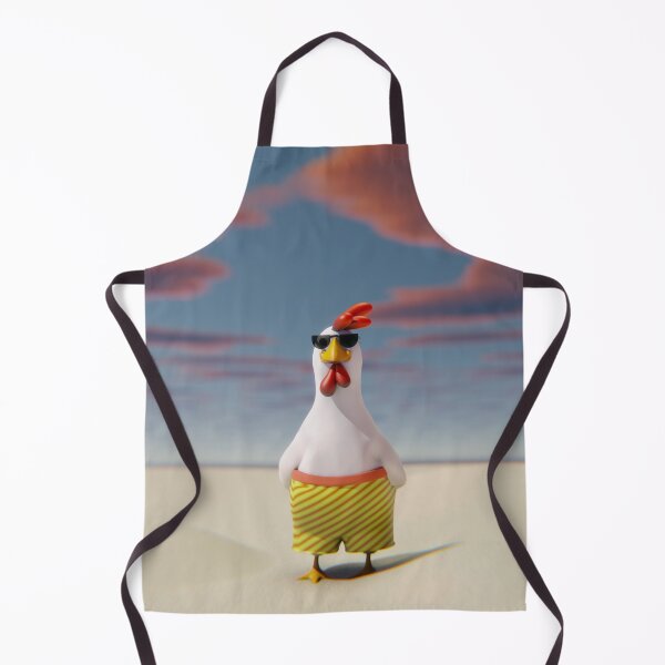 Item preview, Beach Chicken 3D Illustration designed and sold by Gravedrinker.