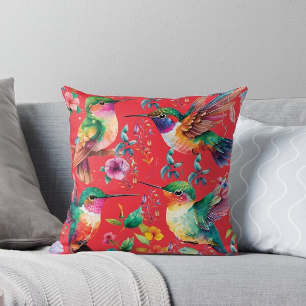 Item preview, HUMMINGBIRDS ON RED- HUMMINGBIRDS ON RED designed and sold by ORIGENcreate.