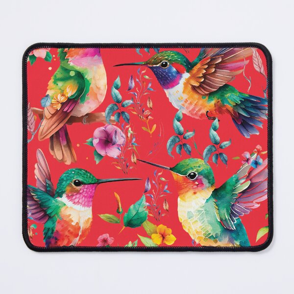 Item preview, HUMMINGBIRDS ON RED- HUMMINGBIRDS ON RED designed and sold by ORIGENcreate.