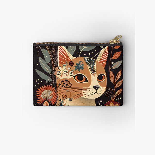 Item preview, Boho Cat 67 Abstract Art Print Painting Wall Decor designed and sold by winterkitty88.