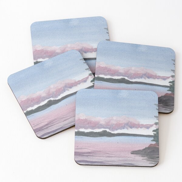 Item preview, Calming Lakeshore Watercolor designed and sold by MaineArtGarden.