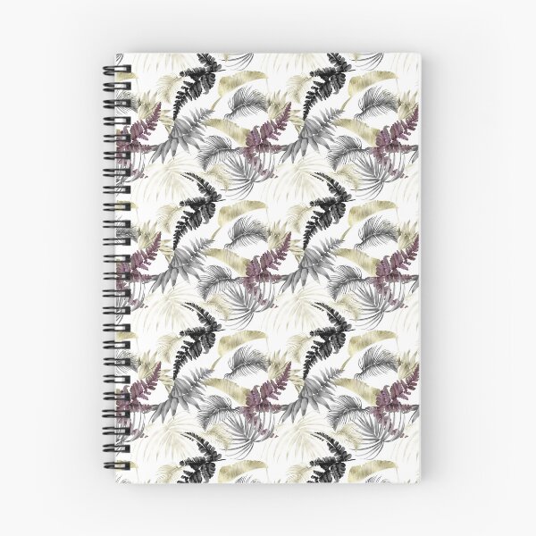 Item preview, Tropical Palms, Fern in Wine And Black  designed and sold by ChicoryJunction.