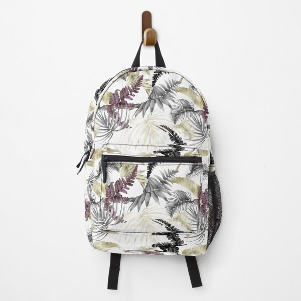 Item preview, Tropical Palms, Fern in Wine And Black designed and sold by ChicoryJunction.