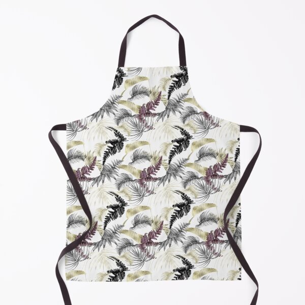 Item preview, Tropical Palms, Fern in Wine And Black designed and sold by ChicoryJunction.