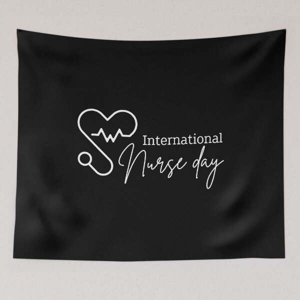 Item preview, Happy International Nurse Day, Cute Stethoscope Heartbeat Student Nurse Gifts designed and sold by PrintOfi.