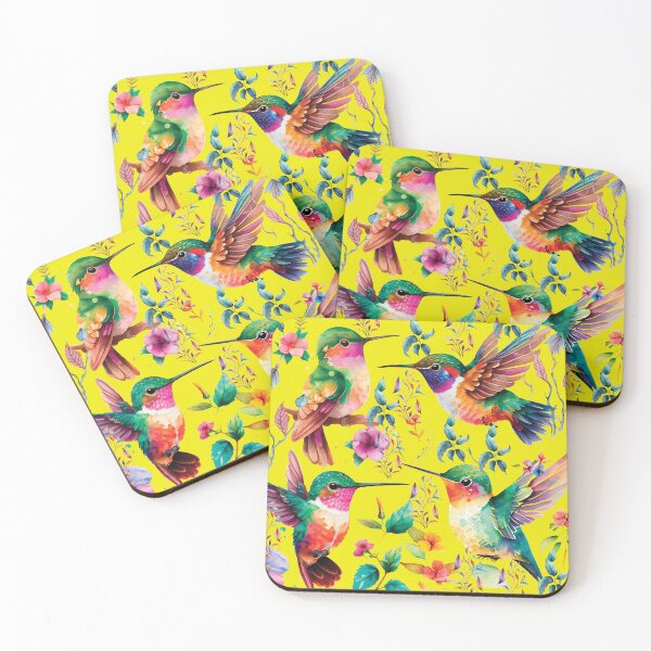 Item preview,  HUMMINGBIRDS ON YELLOW- HUMMINGBIRDS ON YELLOW designed and sold by ORIGENcreate.