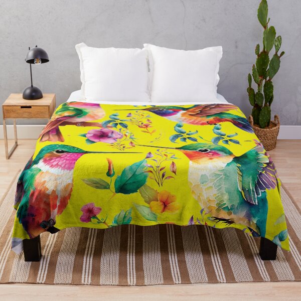 Item preview,  HUMMINGBIRDS ON YELLOW- HUMMINGBIRDS ON YELLOW designed and sold by ORIGENcreate.