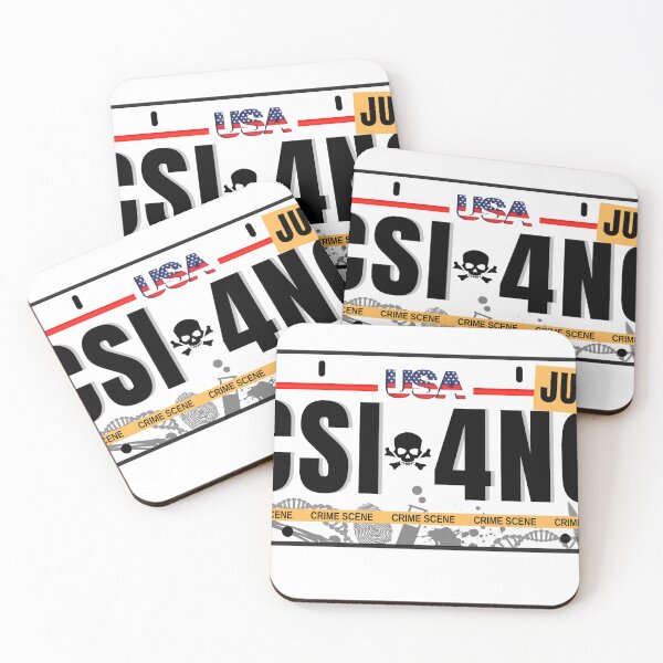Item preview, CSI 4N6 License Plate Sticker designed and sold by SceneOfTheCrime.