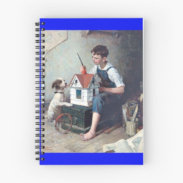Item preview, Famous Artist & Illustrator: Norman Rockwell - Painting the little house (1921) designed and sold by mturns57.