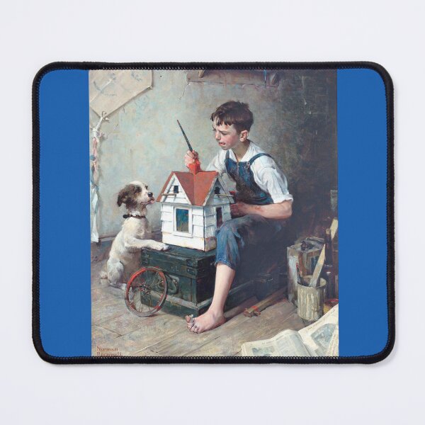 Item preview, Famous Artist & Illustrator: Norman Rockwell - Painting the little house (1921) designed and sold by mturns57.