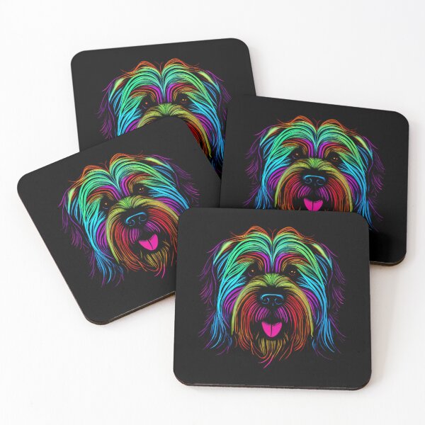Item preview, Tibetan Terrier Dog Colorful Paint Splash designed and sold by rafaeltto.