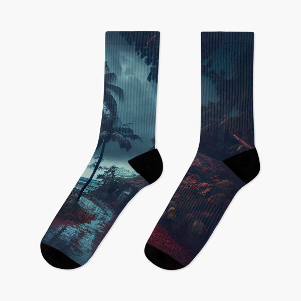 Item preview, Storm Brewing Tropical Monsoon Island Landscape designed and sold by BlaqMarqet.