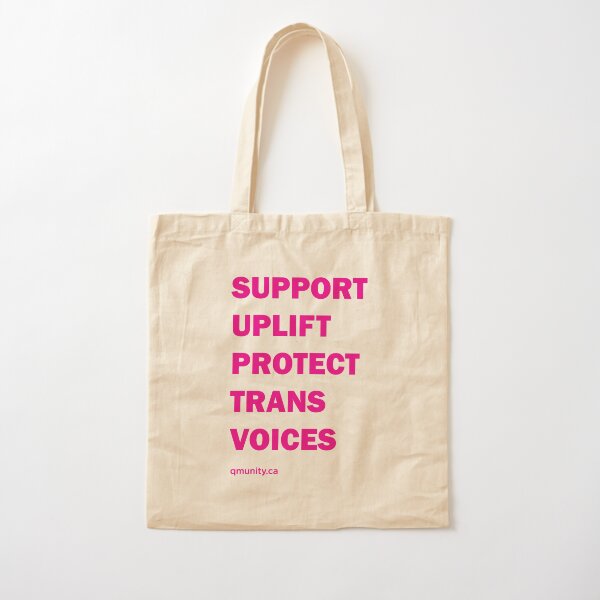 Support Trans Voices Tote Bag Cotton Tote Bag