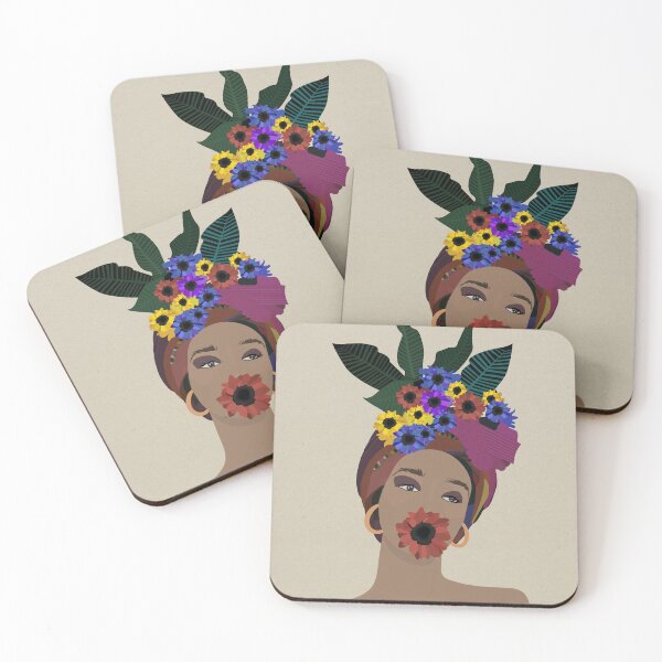 Item preview, Woman flower hair veil turban designed and sold by Mathildarts.