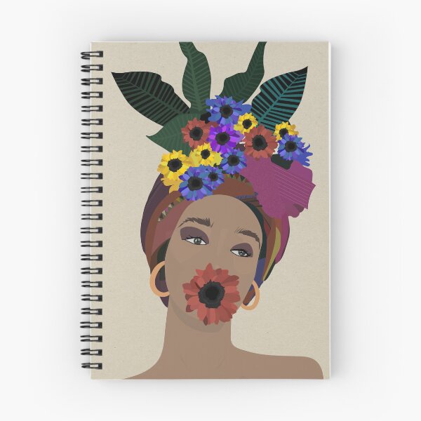 Item preview, Woman flower hair veil turban designed and sold by Mathildarts.