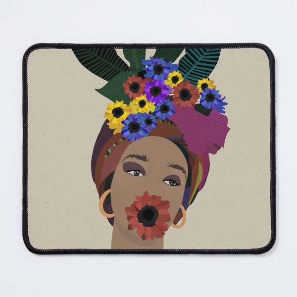 Item preview, Woman flower hair veil turban designed and sold by Mathildarts.