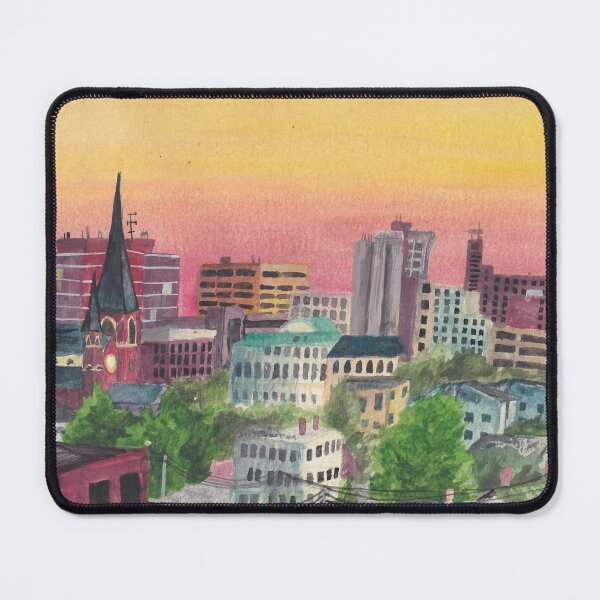 Item preview, Portland Maine Skyline Watercolor designed and sold by MaineArtGarden.