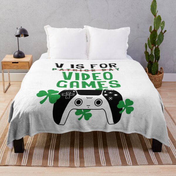Item preview, V Is For Video Games Funny Patricks Day Gamer Boy Men Gift designed and sold by yssnyd.