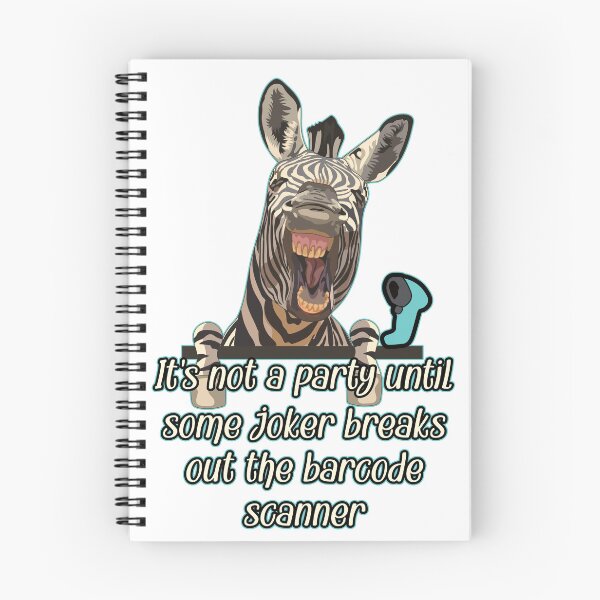 Item preview, Funny Zebra Barcode Scanner Joke Zebra Funny Laughing designed and sold by JoyOfHopeStore.