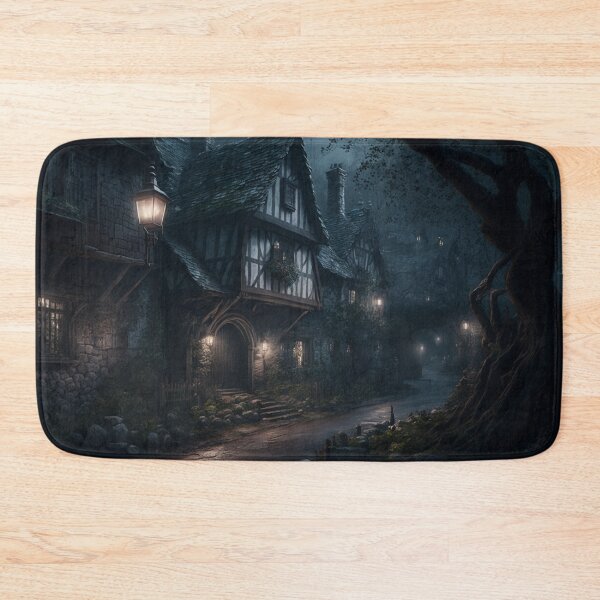 Item preview, Village At Night designed and sold by letsgetinspired.